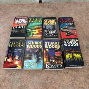 Stuart Woods 8 Paperback Book Lot